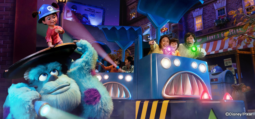東京迪士尼怪獸電力公司「迷藏巡遊車」