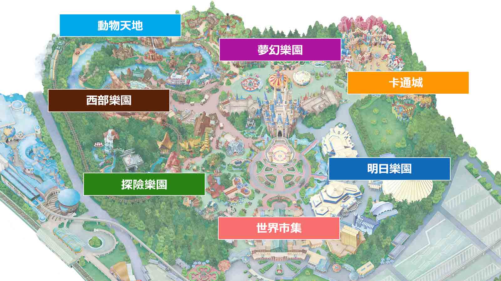 東京迪士尼樂園地圖