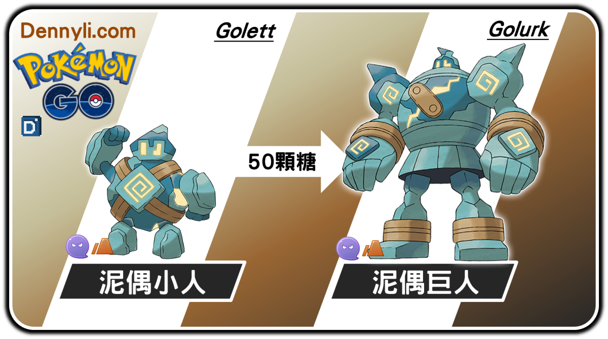 精靈寶可夢泥偶巨人進化階段