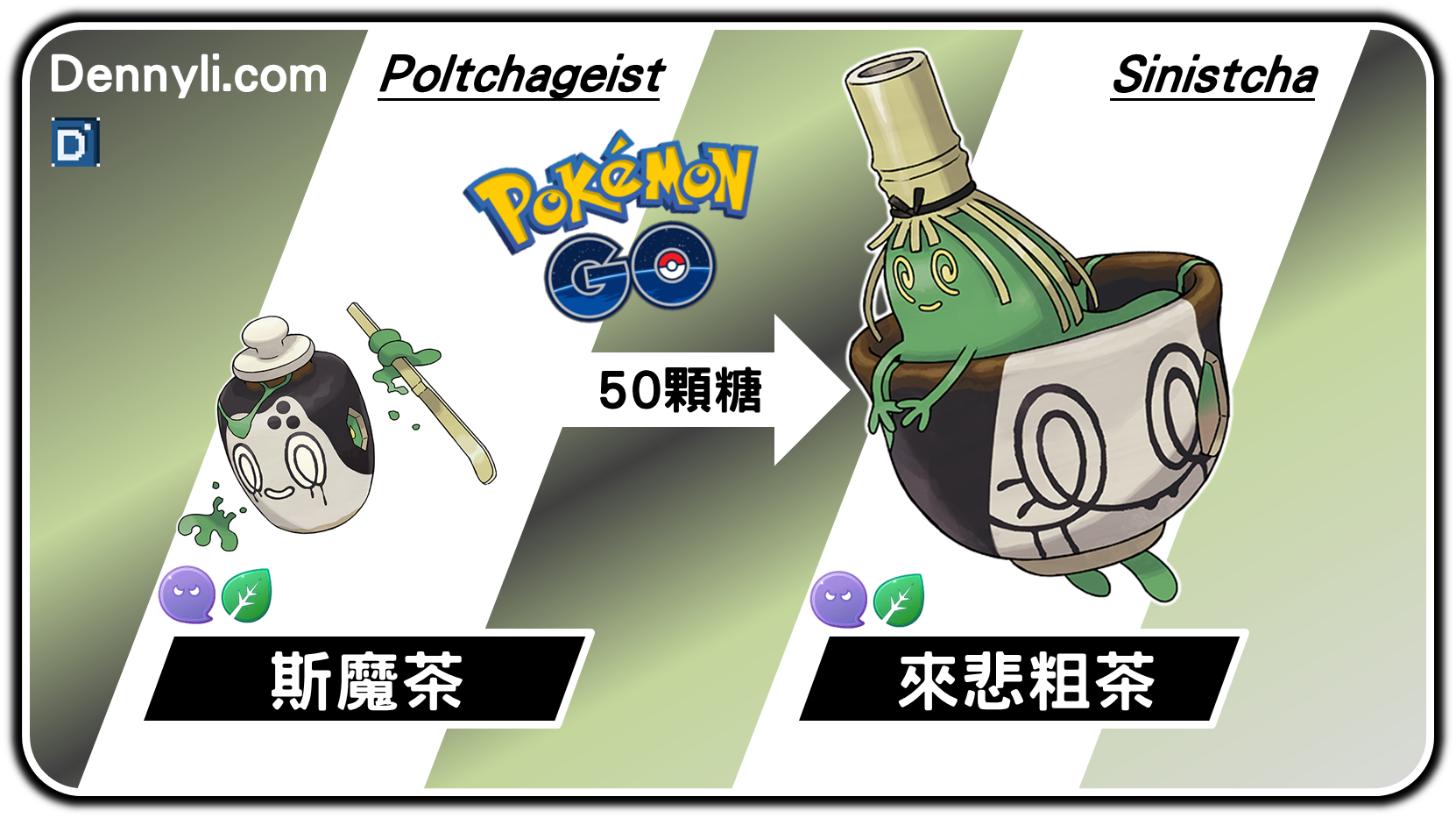 精靈寶可夢來悲粗茶進化階段